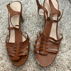 Franco Sarto Brown ‘Martinez’ Dress Sandal Heels- size 8